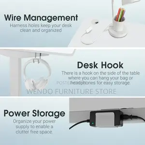 Office Table; 1200mm Office Adjustable Home Ergonomic Desk