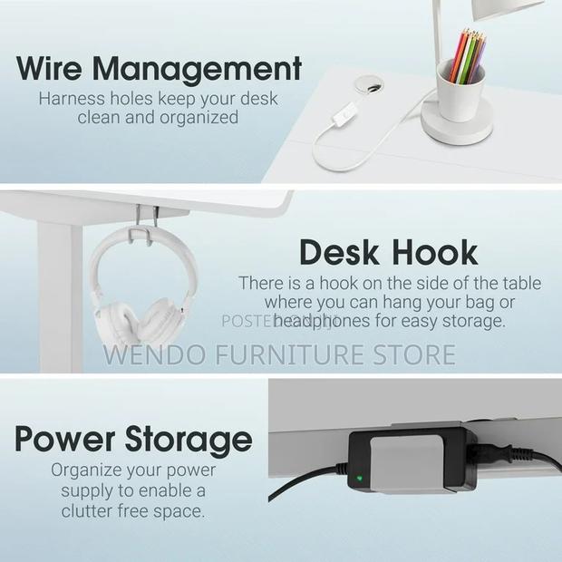 Office Table; 1200mm Office Adjustable Home Ergonomic Desk - thumbnail 5