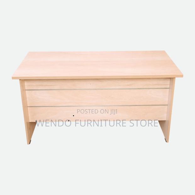 Office Desk; 1 Meter Brown Home Clerical Pc Table - thumbnail 2