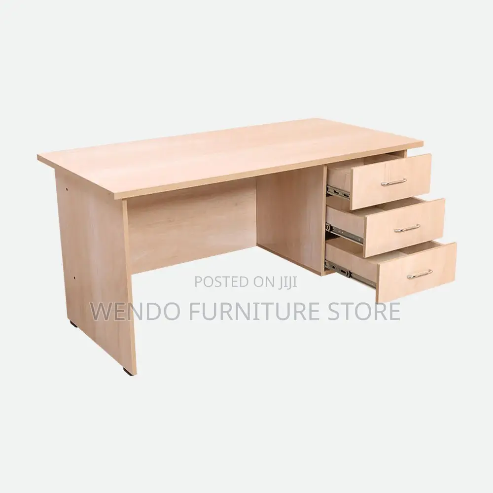 Office Desk; 1 Meter Brown Home Clerical Pc Table