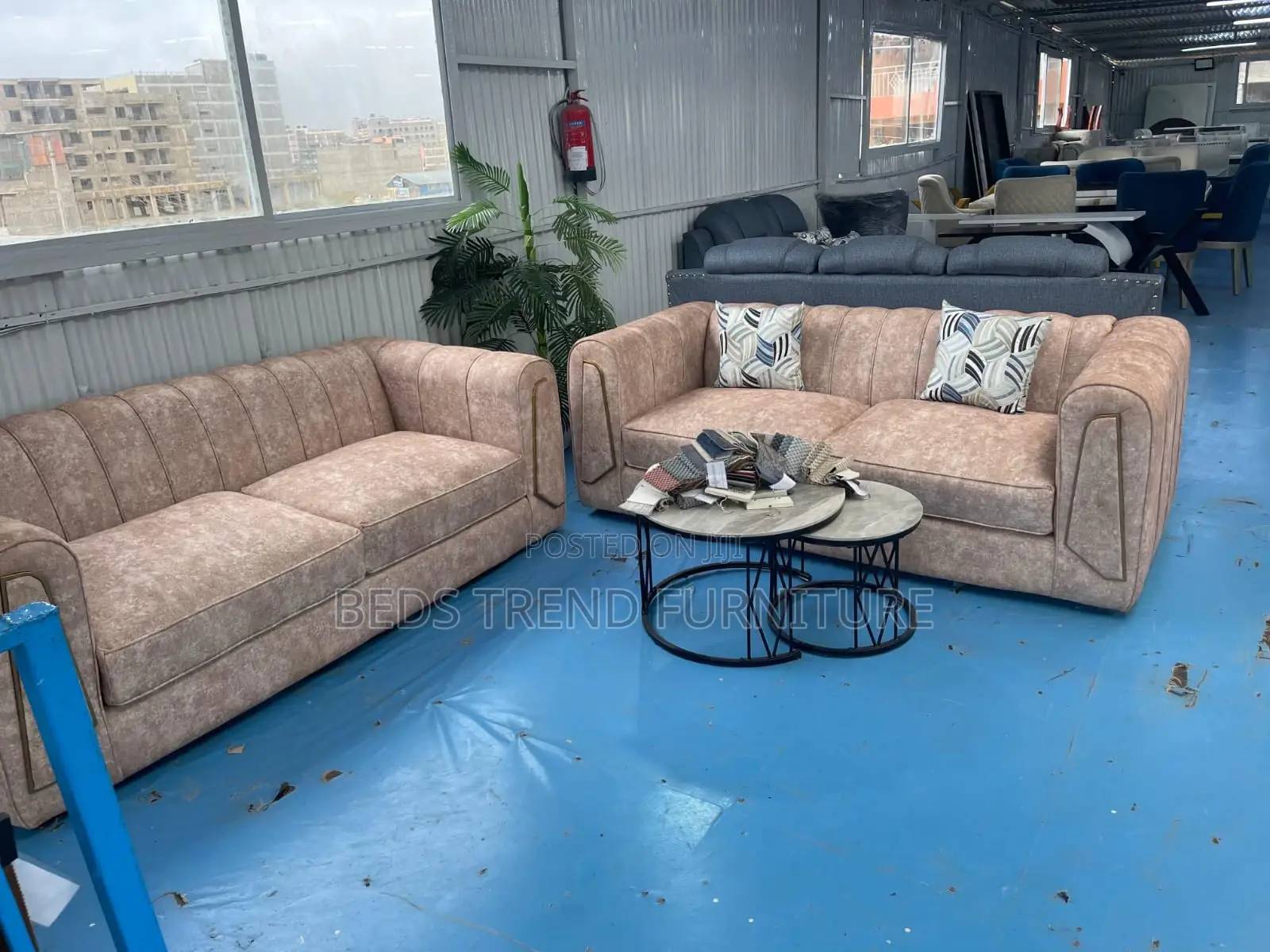 5-Seater Modern Luxury Fabric Sofa Set
