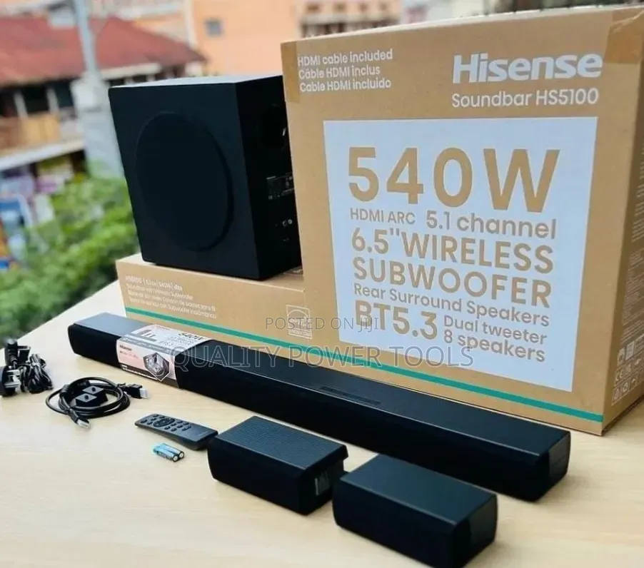 *Hisense Soundbar 5.1 Channel 540w