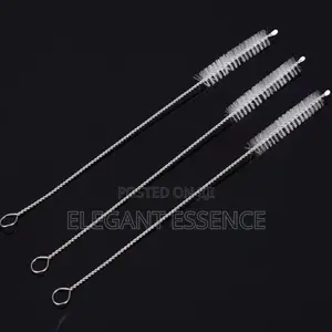 A Set of 10pcs Glass and Plastic Straw Cleaner Set