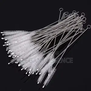 A Set of 10pcs Glass and Plastic Straw Cleaner Set