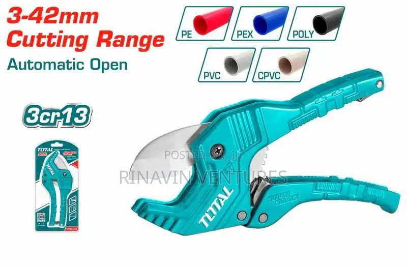 Total Tht534216 PVC Pipe Cutter
Length:193mm
