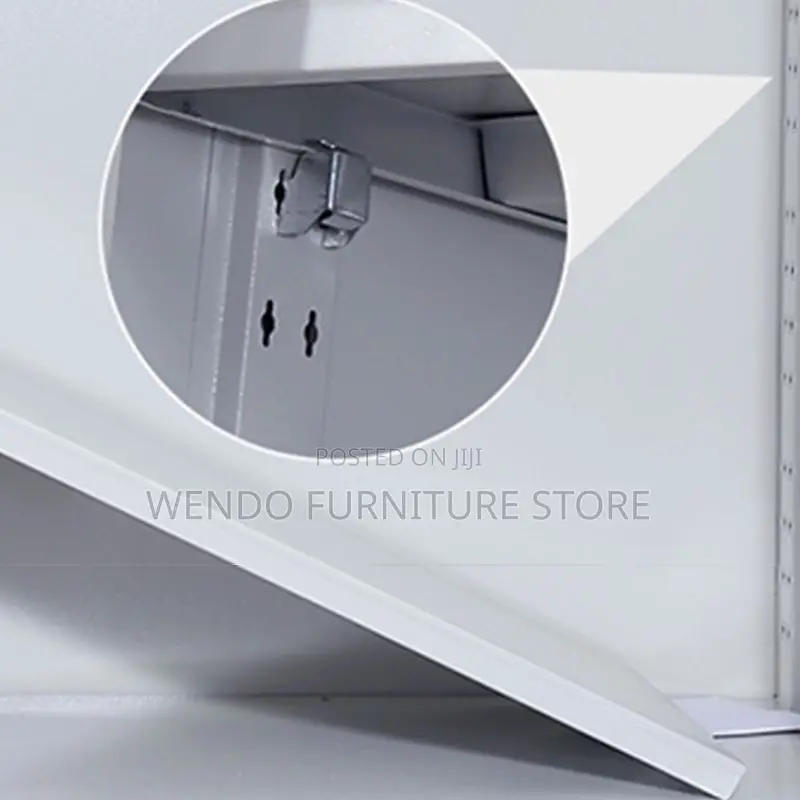 Office Cabinet; Modern Steel-Grey Adjustable Shelves Office Cabinets