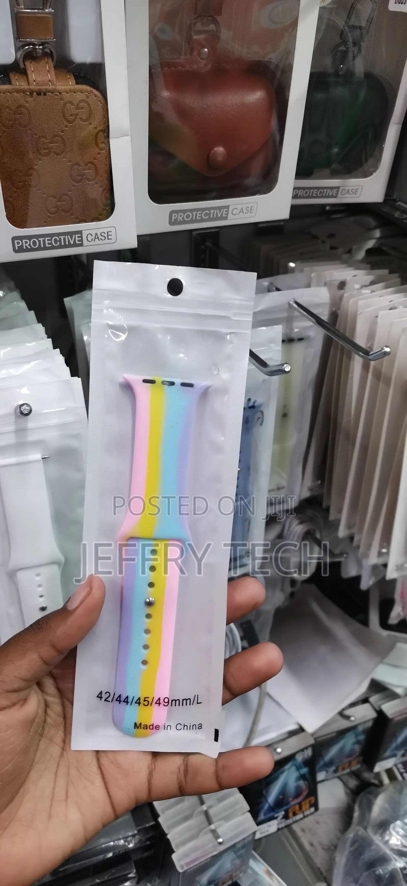 42mm to 49mm Pastel Rainbow Silicone Watch Band-Apple Watch