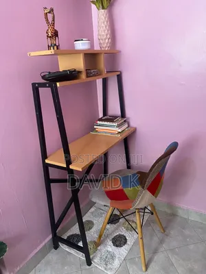 Minimalist Desk and Chair (Perfect for Small Spaces or Corners)