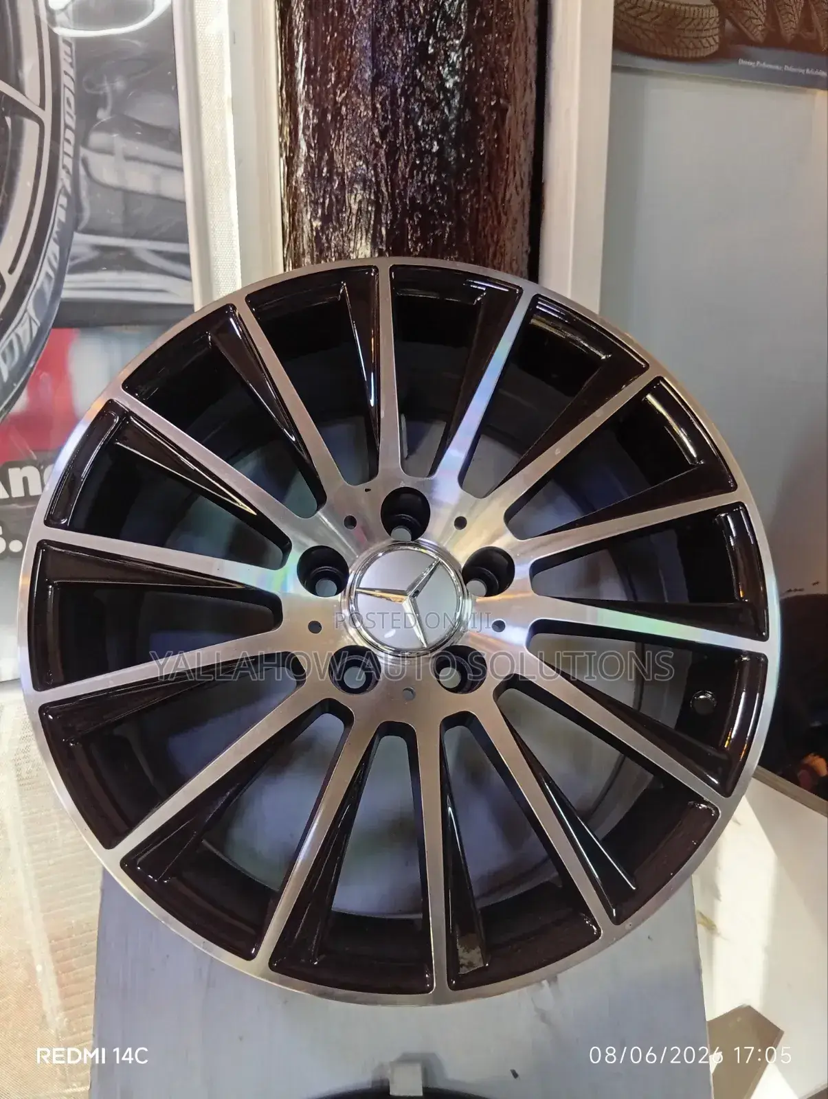 Mercedes-Benz Style 17-Inch Multi-Spoke Alloy Wheels | Machined Black