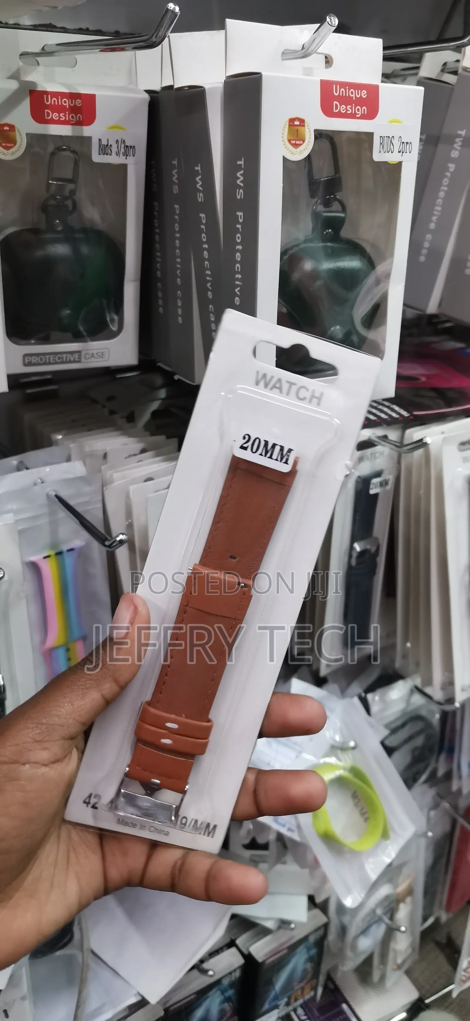 42mm Tan Leather Watch Band Brown Leather Replacement Watch Strap