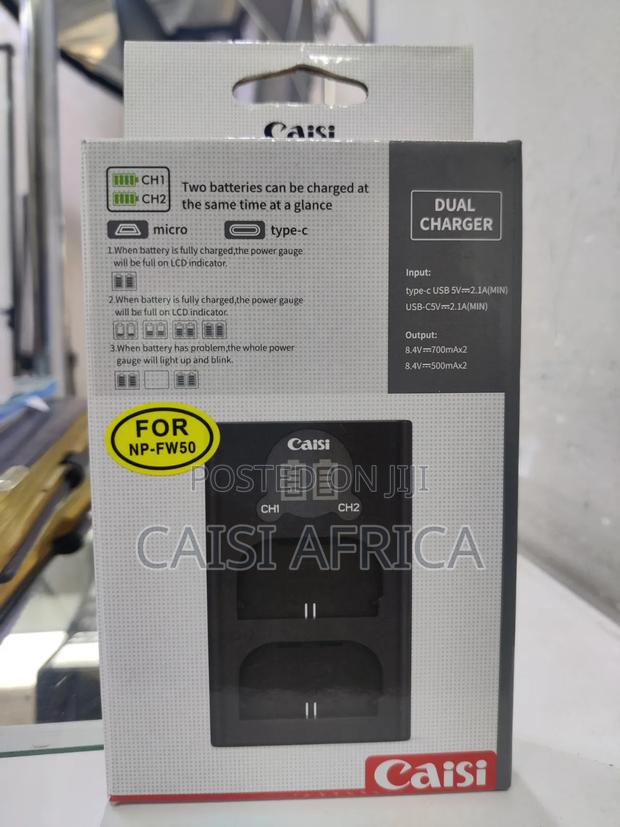 Caisi Dual Charger for Np-Fw50