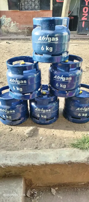 6kg Afrigas Liquefied Petroleum Gas (Lpg) Cylinder + Burner + Grill)