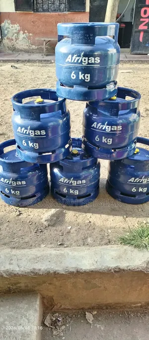6kg Afrigas Liquefied Petroleum Gas (Lpg) Cylinder + Burner + Grill)