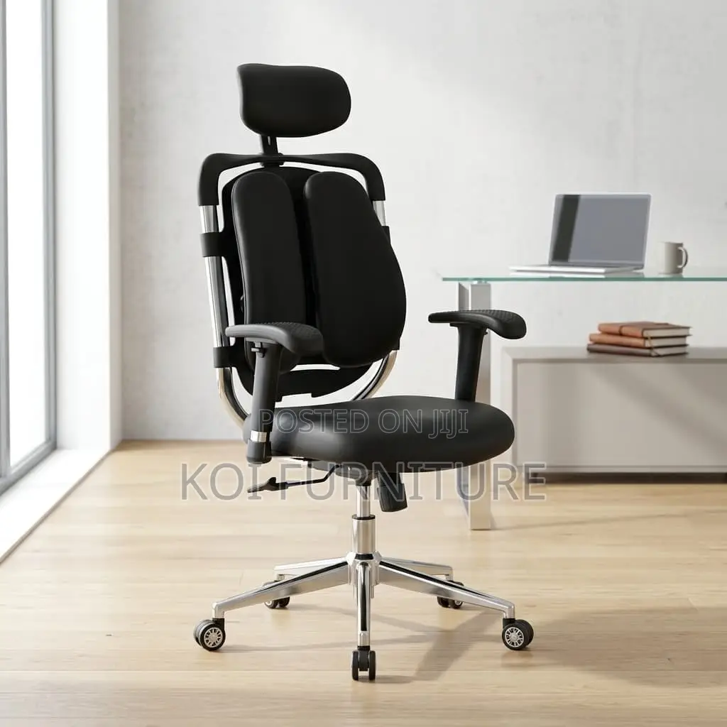 Black Ergonomic Orthopedic Office Chair