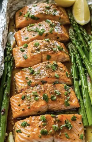 The Salmon Asparagus