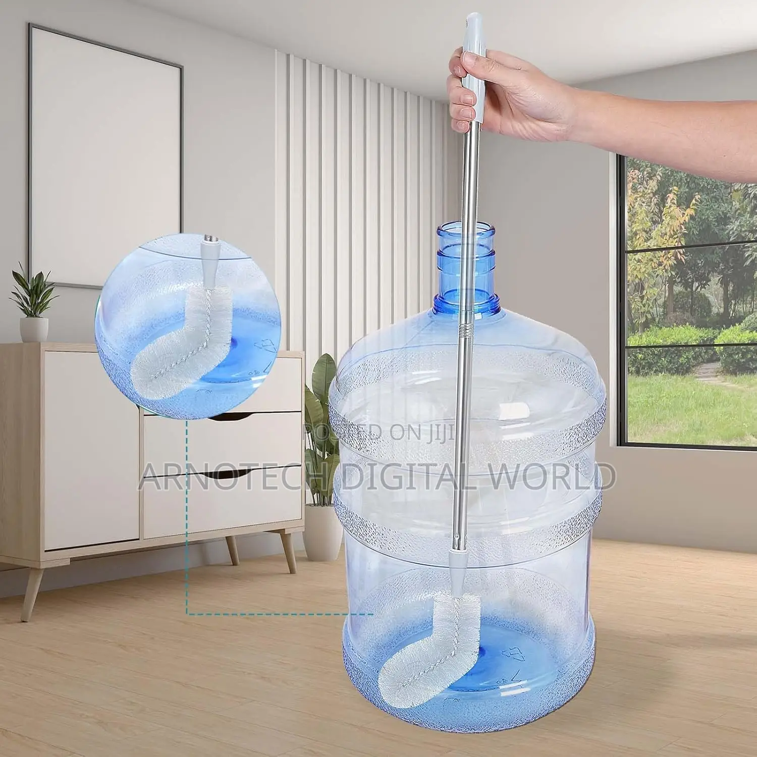 Water Bottle Brush With Bendable Replacement Brush Head