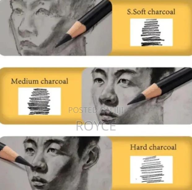 12pcs Charcoal Pencils - thumbnail 3