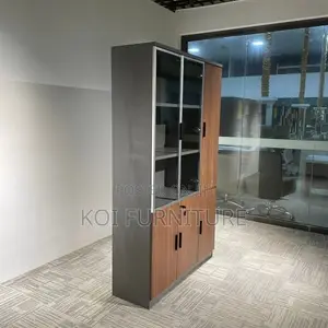 Office Cabinet : Wooden Executive Office Storage Cabinet – 3 Door