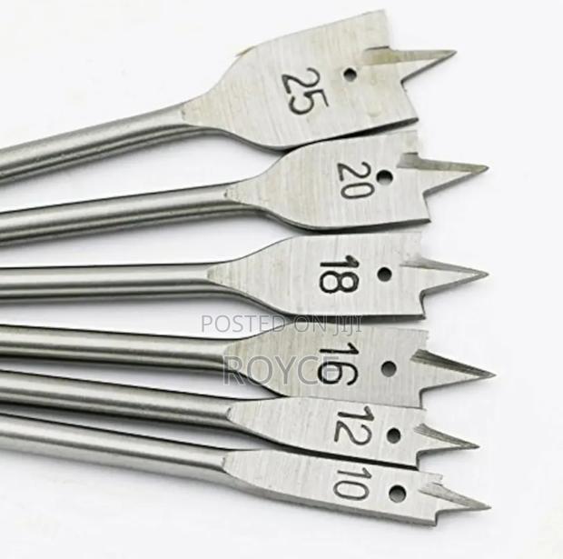 6pcs Wood Flat Bits - thumbnail 3