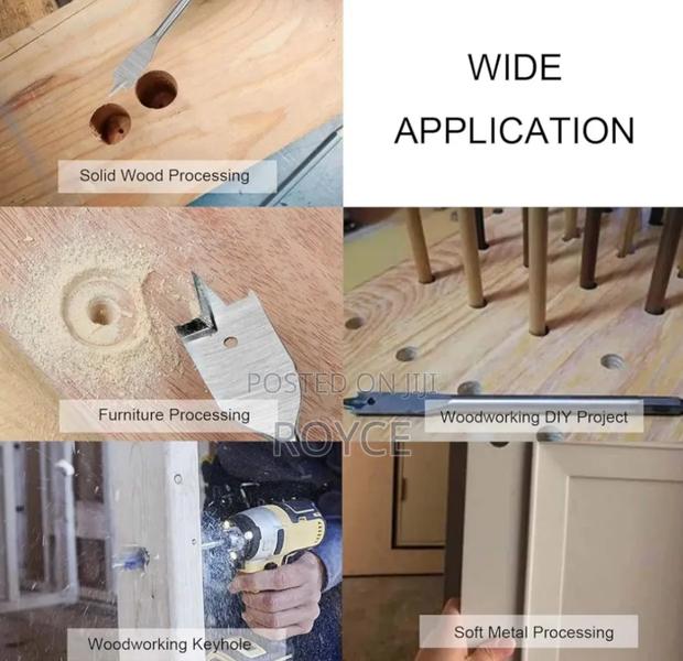 6pcs Wood Flat Bits - thumbnail 5