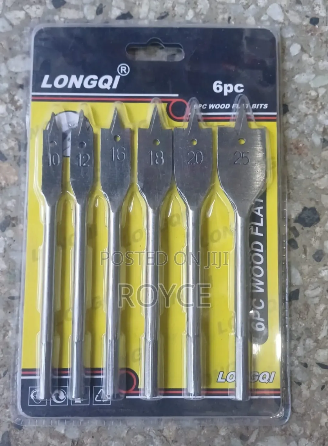 6pcs Wood Flat Bits
