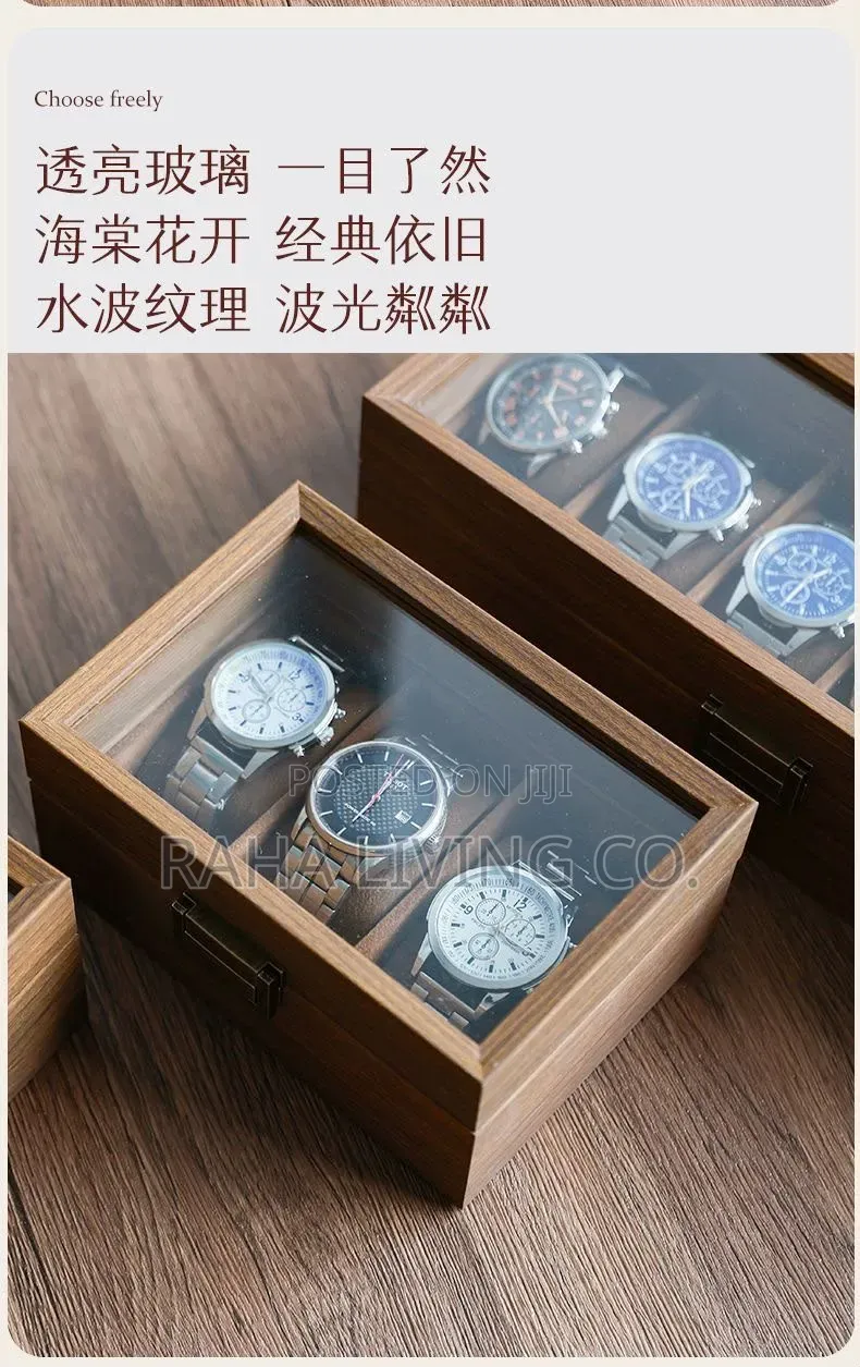 3 Slot Pu Leather Watch Organizer Box | Brown