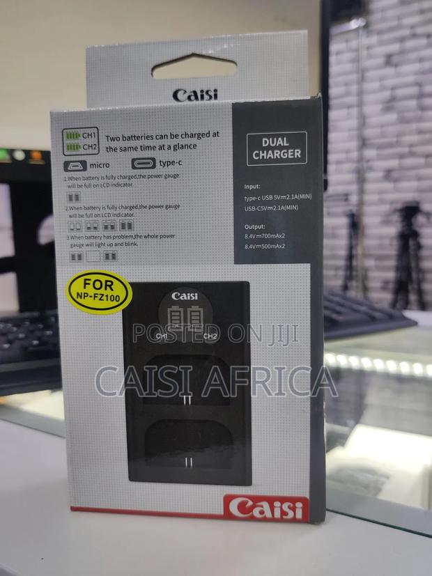 Caisi Dual USB Charger for Sony Np-Fz100 Battery