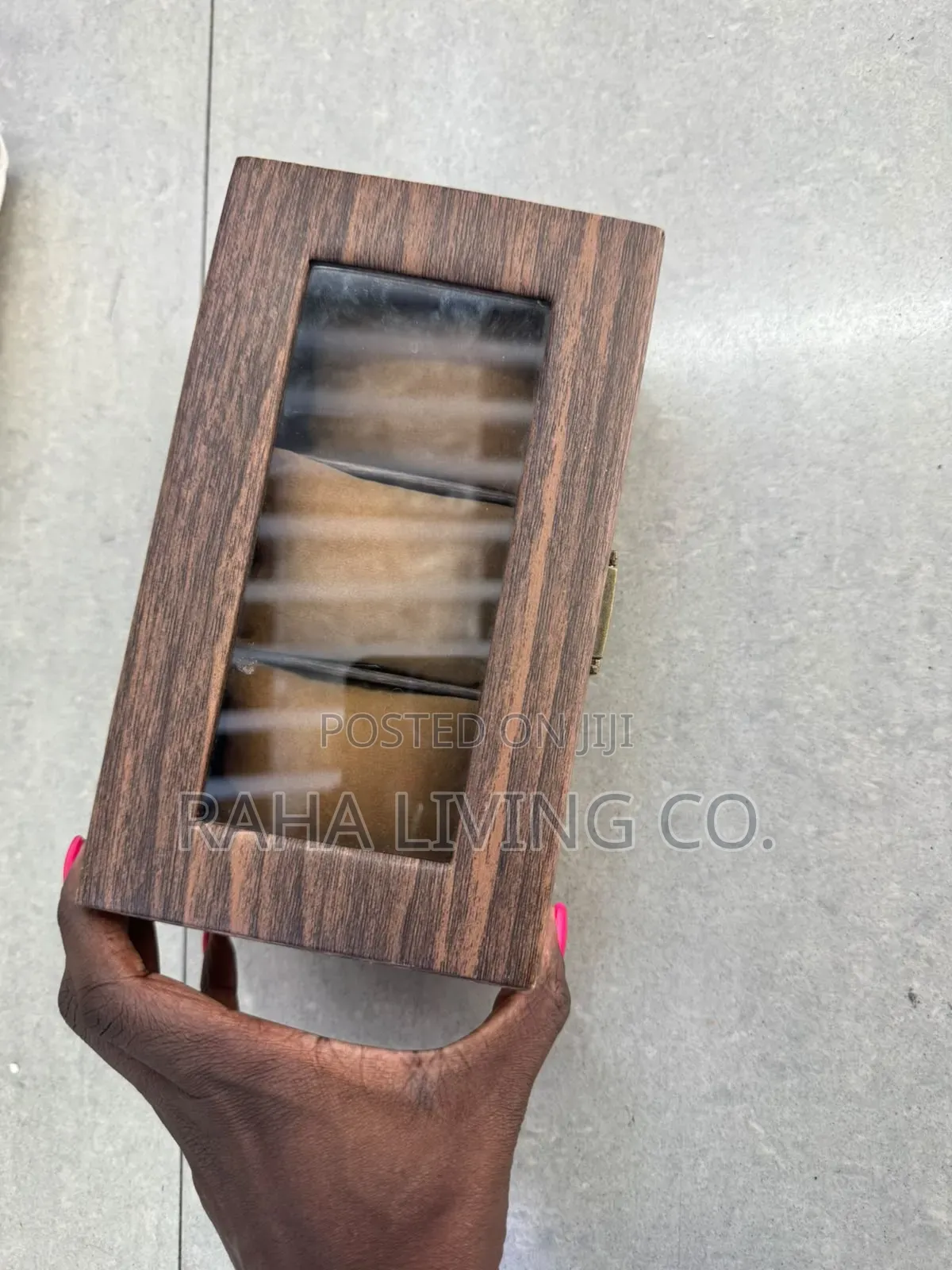 3 Slot Pu Leather Watch Organizer Box | Brown