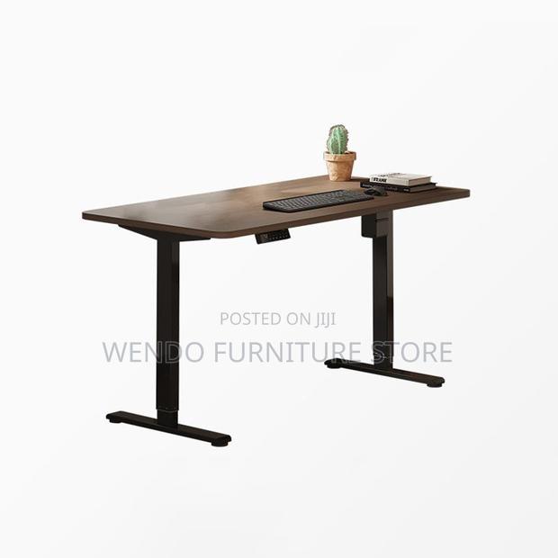 Office Desk; 1800mm Black Style Adjustable Height With Control Panel - thumbnail 2