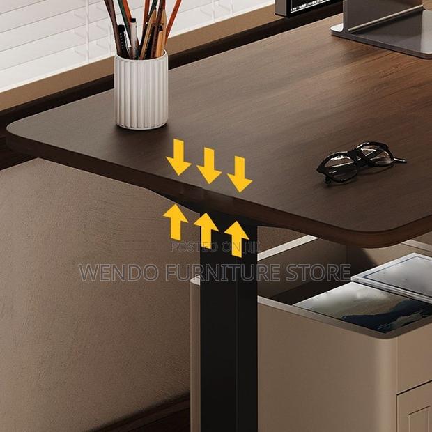 Office Desk; 1800mm Black Style Adjustable Height With Control Panel - thumbnail 6
