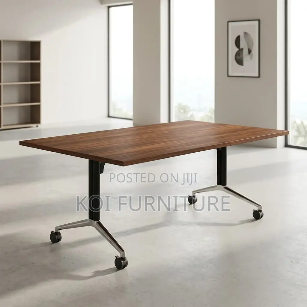 Office Table : 2.4m Mobile Foldable Boardroom Table