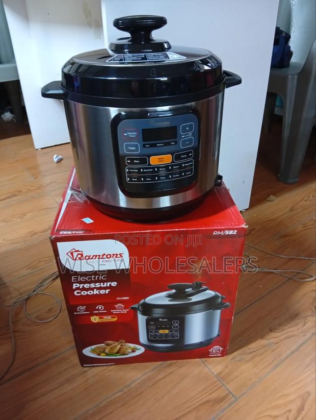 Ramtons Rm/582-Electric Pressure Cooker- Black (1yr Wrty) - thumbnail 2