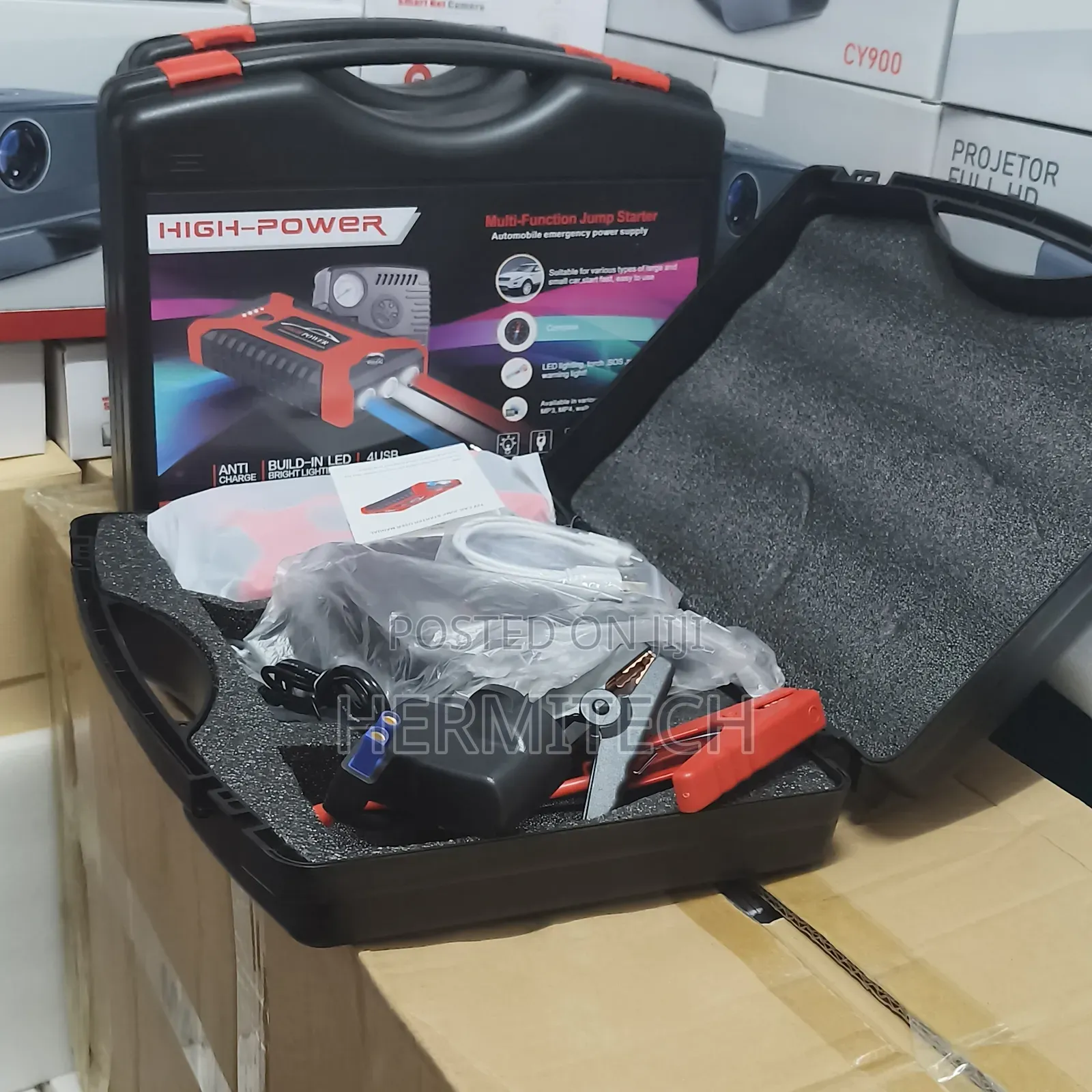 99800mah Jump Starter Kit for 12v Cars Full Kit