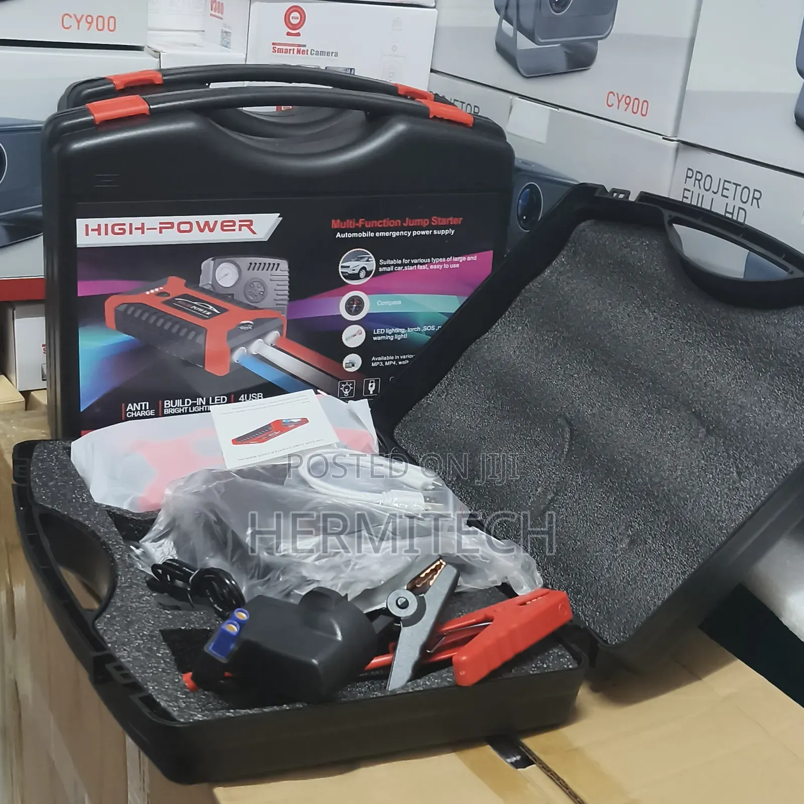 99800mah Jump Starter Kit for 12v Cars Full Kit