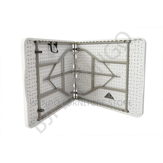 Home Tables; White Foldable Camping Outdoor Gardens Table - thumbnail 2