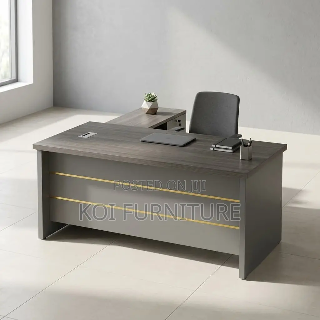 Office Desk : 1.6 Meters Solid Wood Executive Office Desk