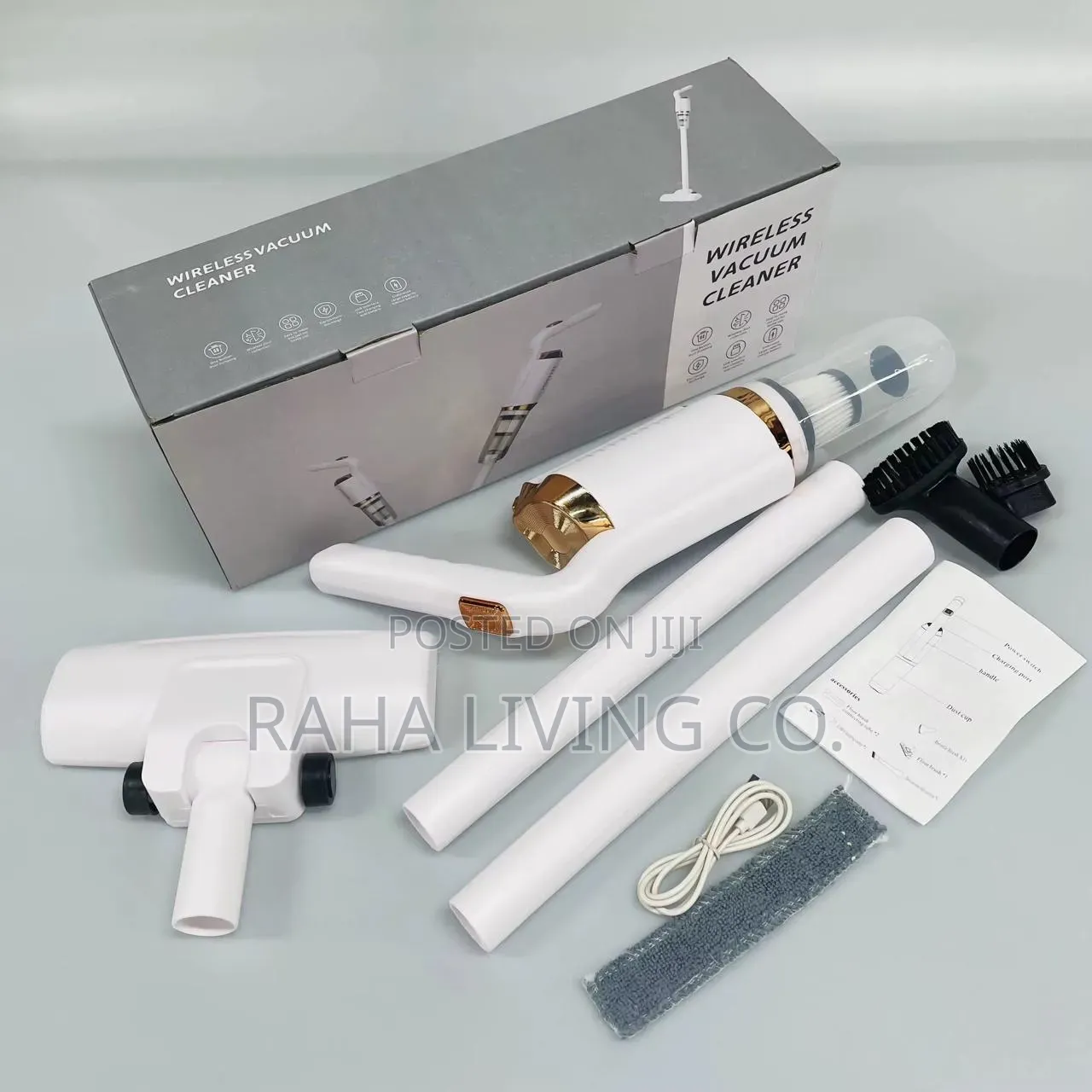 120w Wireless Car Home Vacuum Cleaner | 7500pa | White