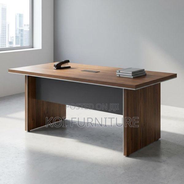 Office Table : 2.4m Pari Walnut Executive Boardroom Table - thumbnail 2