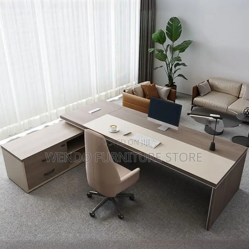 Office Desk; 1600mm Executive L Shaped Office Desk