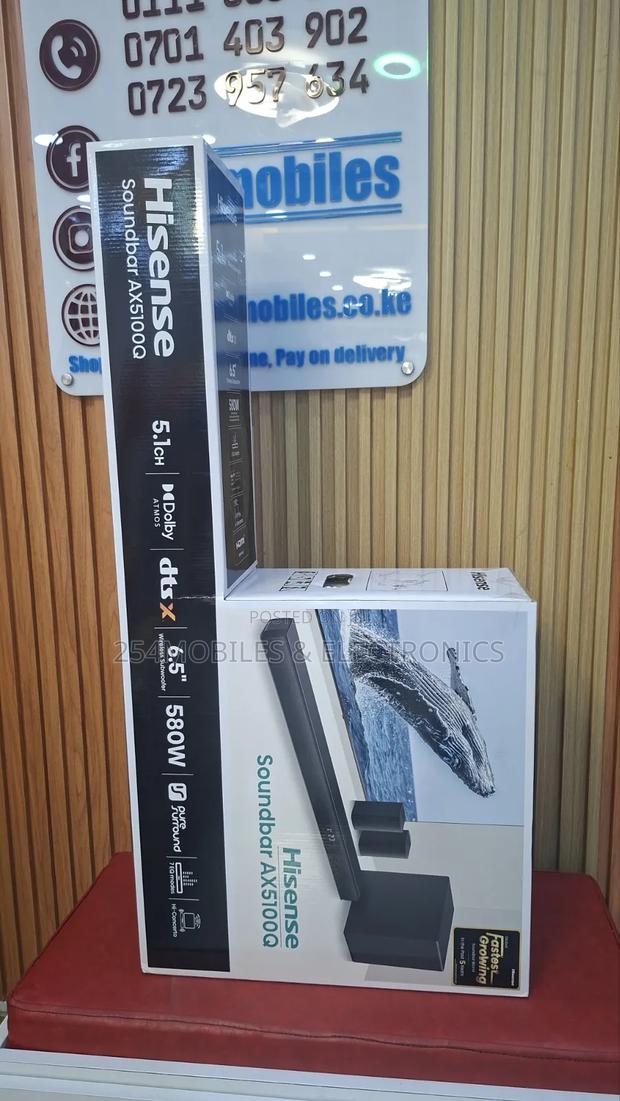 Hisense Soundbar Ax5100q 580w– Powerful 5.1ch Dolby Atmos Audio - thumbnail 3