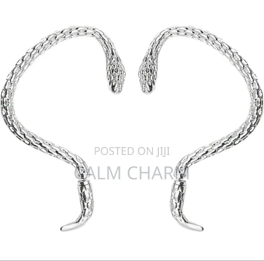 Elegant Snake Shaped Ear Cuff Earrings (Pair) Piercing Required