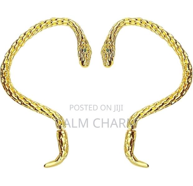 Elegant Snake Shaped Ear Cuff Earrings (Pair) Piercing Required - thumbnail 7