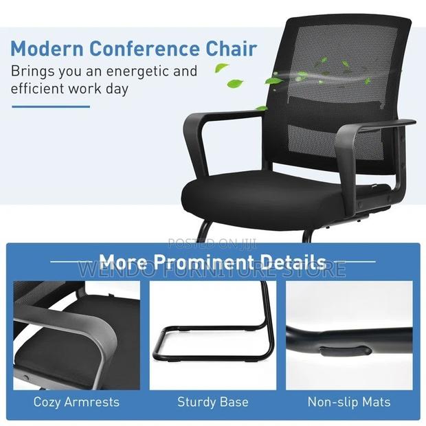 Office Chairs; Mesh Office Chairs Featuring Sled Base - thumbnail 5