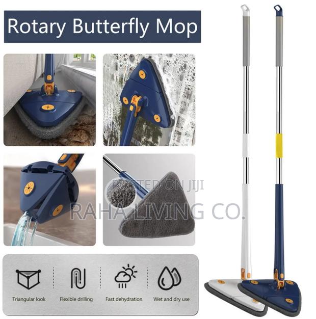Triangle 360° Rotatable Extendable Microfiber Mop | 500ksh - thumbnail 3