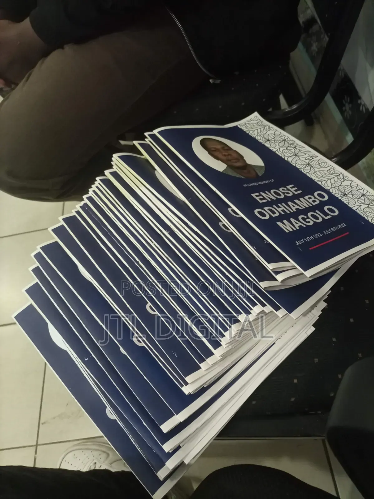 Professional Eulogy Booklet Printing in Kenya