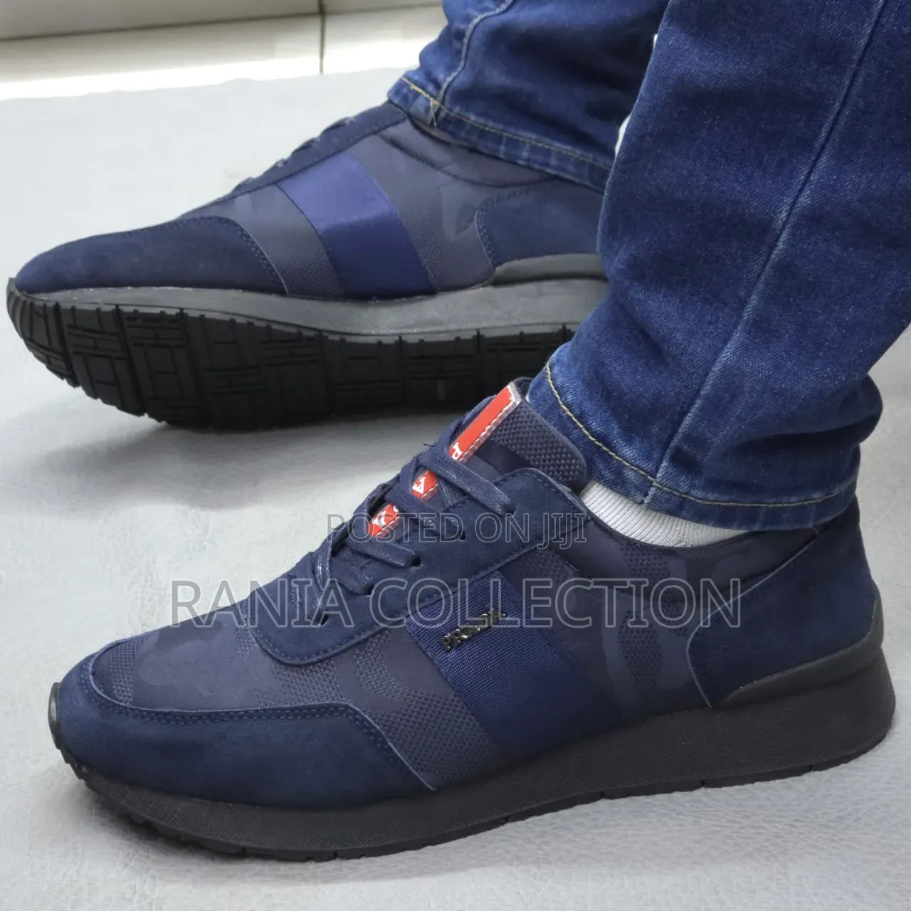 Quality Navy Blue Prada Casuals