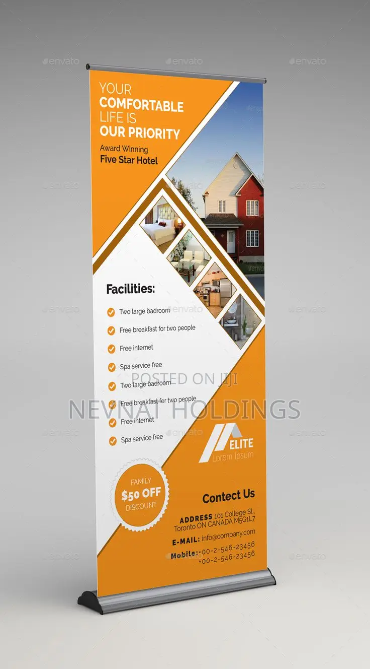 Quality Printed Broadbase Rollup Banners
