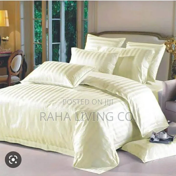 Hotel Quality Striped Bedsheet Set | 4 PCS | All Sizes