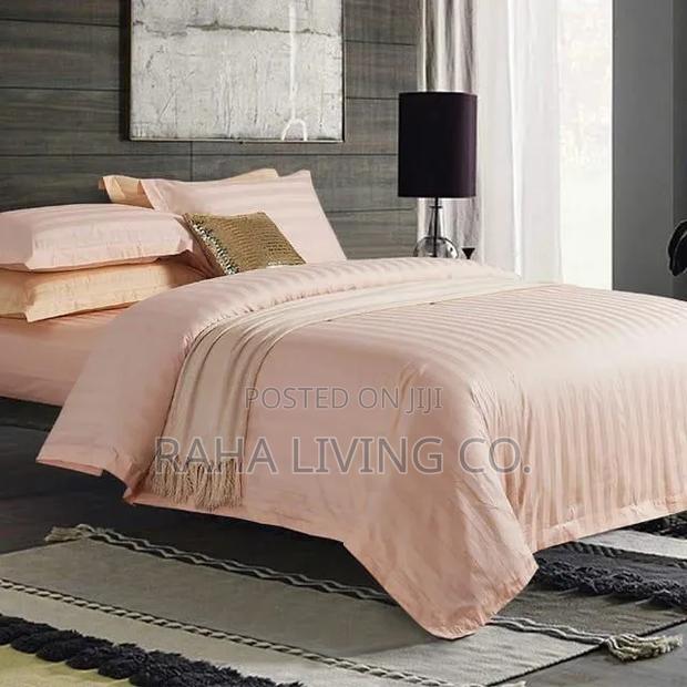 Hotel Quality Striped Bedsheet Set | 4 PCS | All Sizes - thumbnail 2