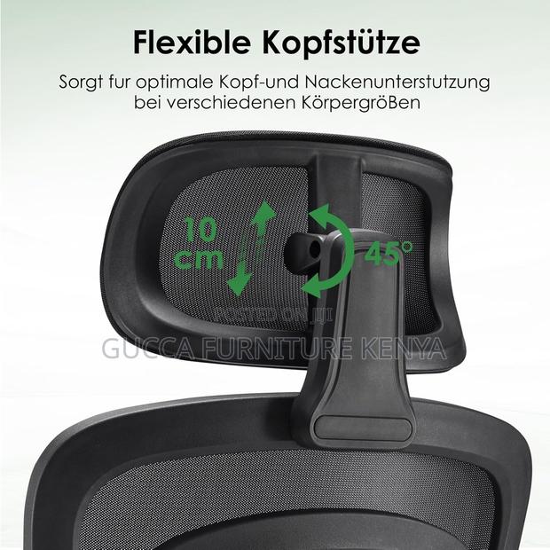Office High Back Chair With Flip Arms - thumbnail 3